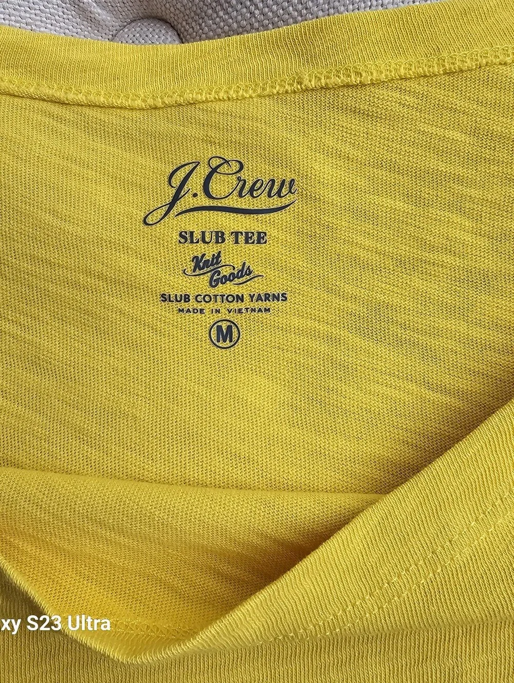 New! J Crew Sz M Painter Boatneck T-shirt Yellow Cotton Top NWT